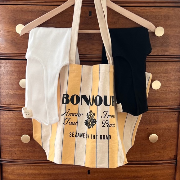 2x Sezane Juan Tank black/white S - Picture 3 of 6